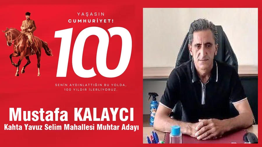 Mustafa Kalaycı Cumhuriyet Bayramı Mesajı