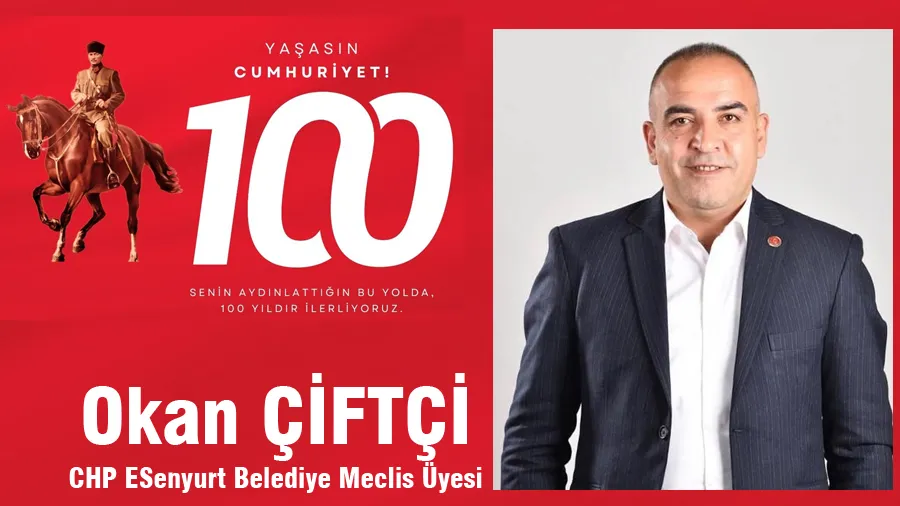 Okan Çiftçi Cumhuriyet Bayramı Mesajı