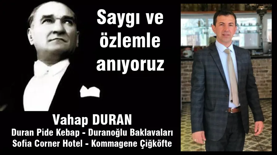 Vahap Duran 10 Kasım Mesajı