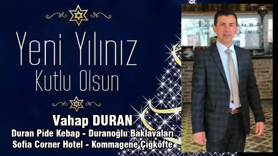 Vahap Duran Yeni Yıl Kutlama İlanı