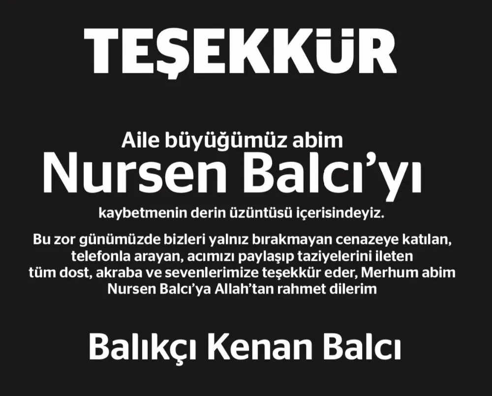 BALIKÇI KENAN BALCI’NIN ACI GÜNÜ