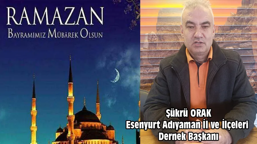 Şükrü Ocak Ramazan Bayramı Kutlama Mesajı